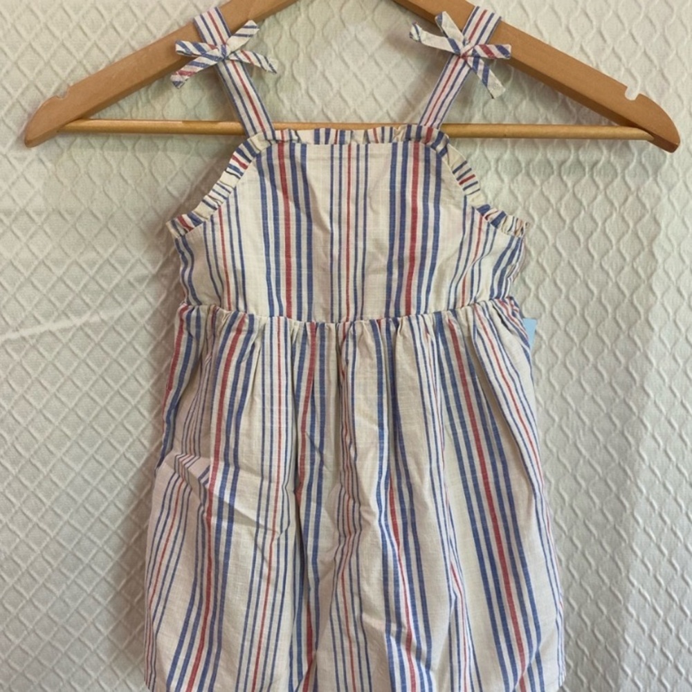 New! Cat & Jack Blue/ White/Red Casual Dress. Various Sizes Available!